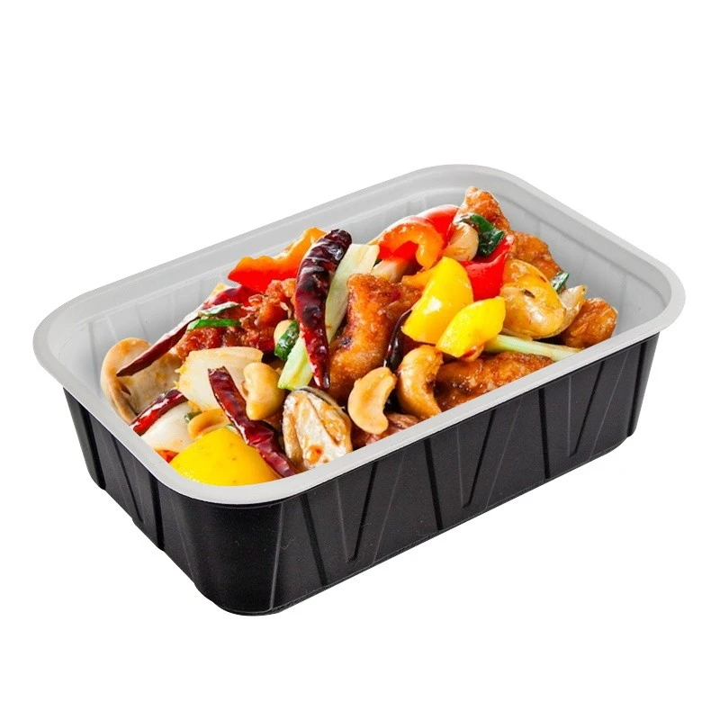 Reinforced Black Double-compartment Packing Box
