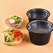 Oziq-ovqat idishlari uchun bir marta ishlatiladigan plastik idish qopqoqlari